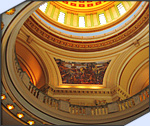 Photo of interior of Oklahoma capitol dome.